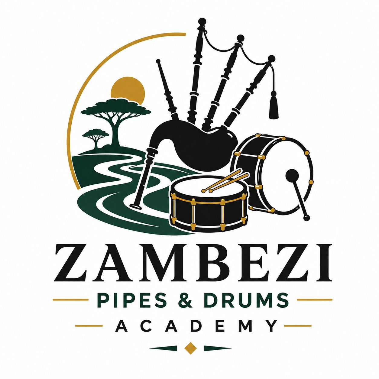 Zambezi Pipes and Drums Academy logo